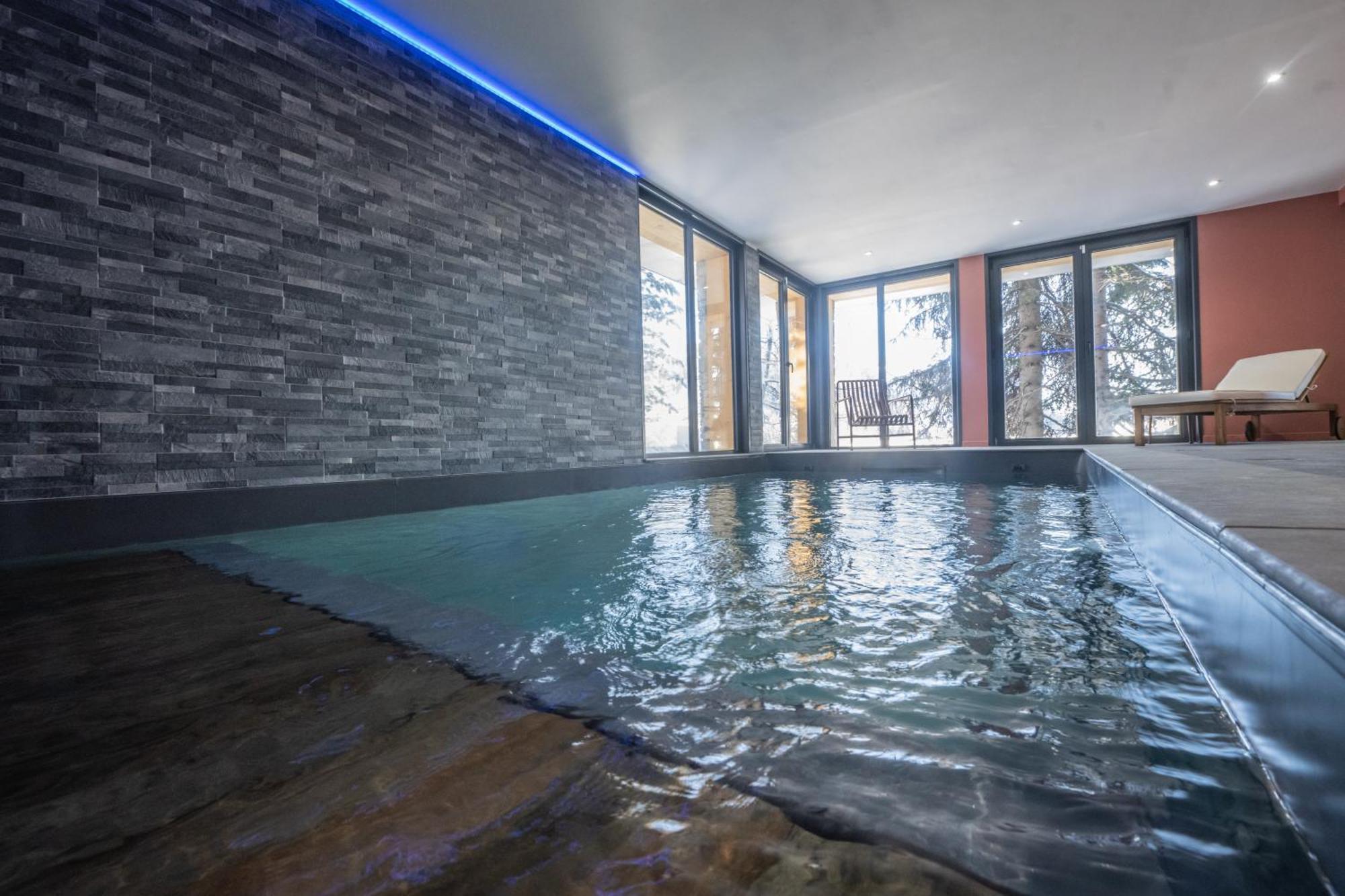 Chalet Du Bois Melay - Piscine - Proche Pistes - 15 Personnes La Plagne Bagian luar foto