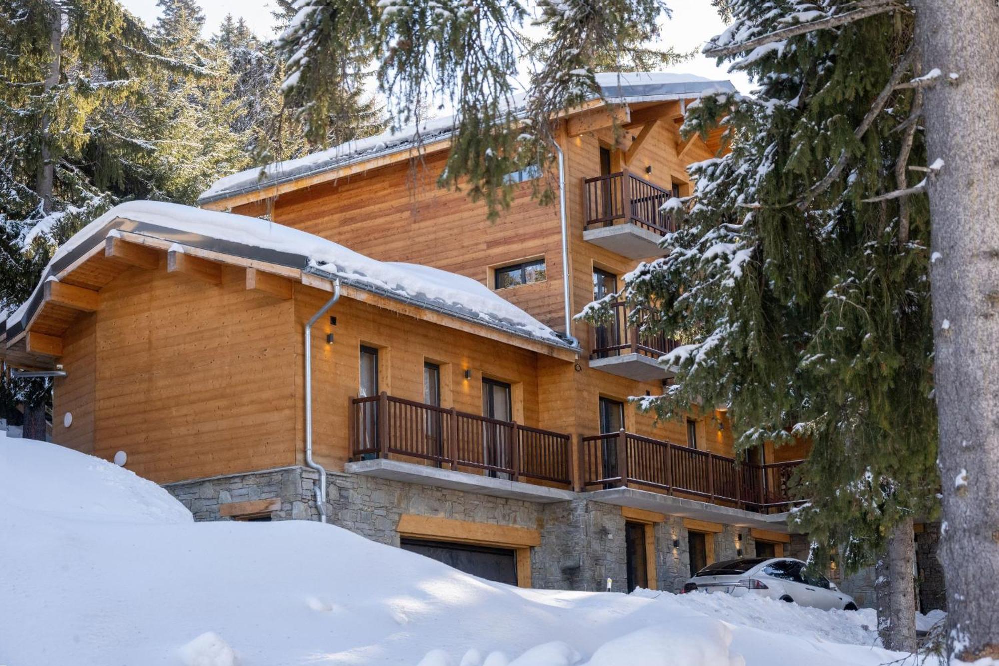 Chalet Du Bois Melay - Piscine - Proche Pistes - 15 Personnes La Plagne Bagian luar foto